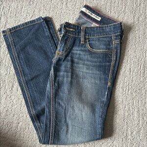 DKNY Jeans Dark Blue Denim with Red Topstitch